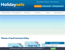 Tablet Screenshot of holidaysafe.co.uk